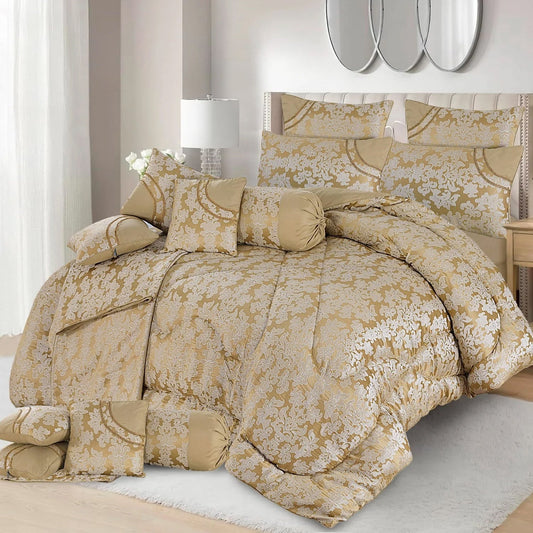 14 Pcs Bridal Comforter Set - 14003