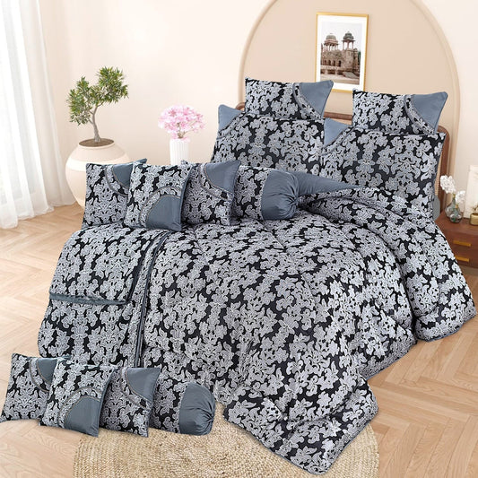 14 Pcs Bridal Comforter Set - 14005