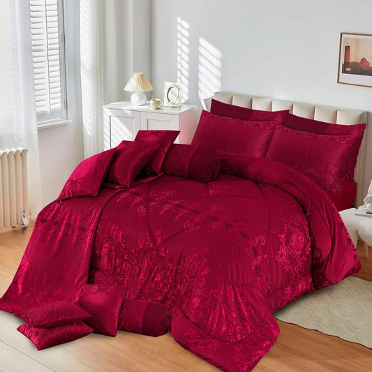 14 Pcs Bridal Comforter Set - 14011
