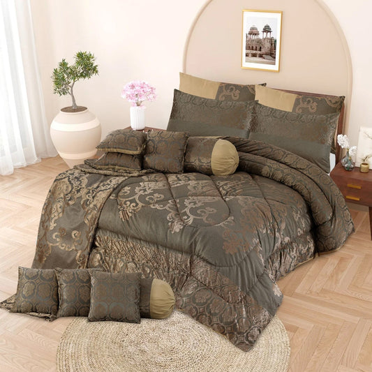 14 Pcs Bridal Comforter Set - 14009